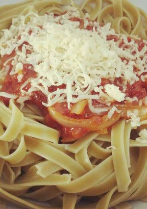Foto resep Fettuccine / pasta instan