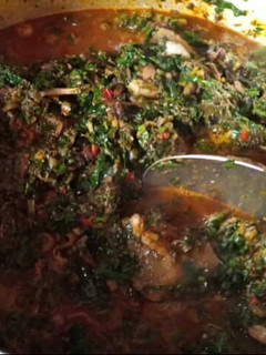 A picture of Vegetable soup.