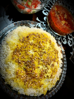 عکسی از دستور تهدیگ تخمه