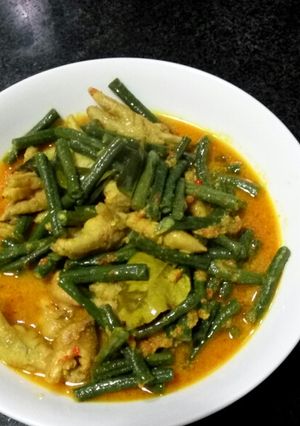 Foto resep Gulai kacang panjang dgn ceker ayam