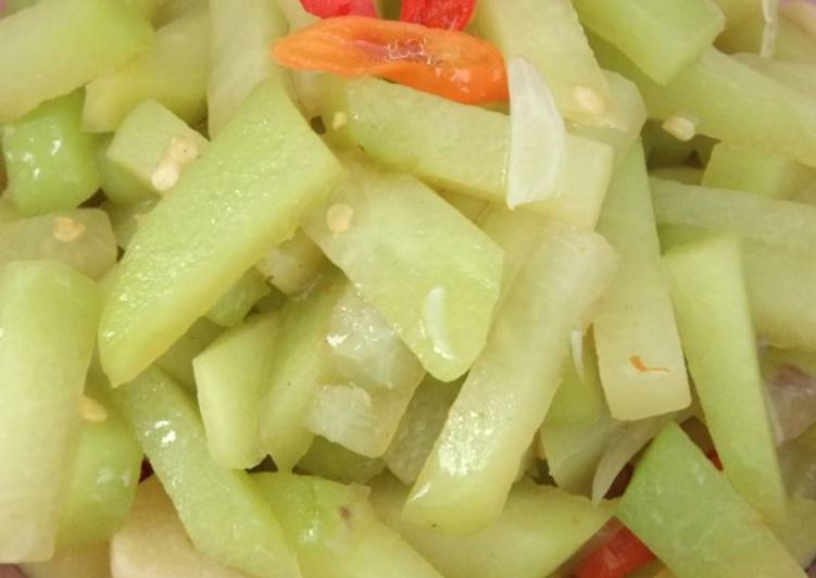 Cara Gampang memasak Tumis sayur labu siam Anti Gagal