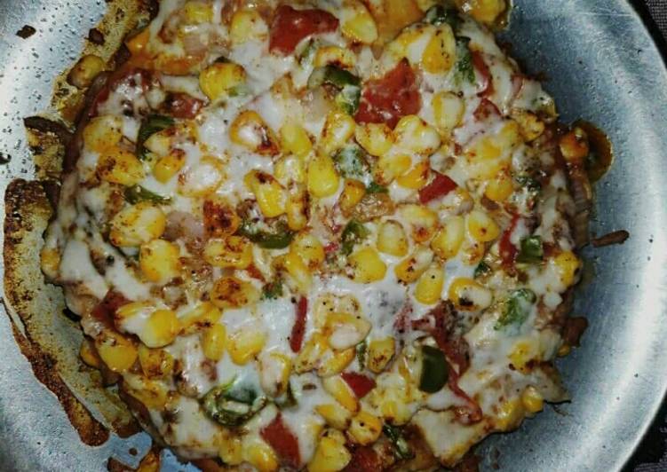 How to Make Favorite Veg corn pizza