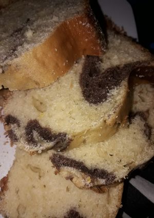 Una foto de Torta de naranja y chocolate🍊🍫