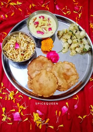 A picture of Vrat Ki Thali.