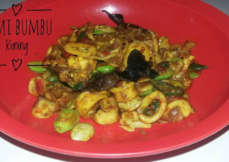 Resep Cumi bumbu kuning yang Lezat Sekali