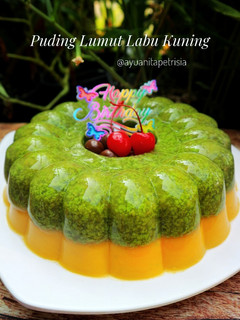 Foto resep Puding Lumut Labu Kuning