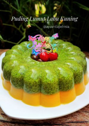 Foto resep Puding Lumut Labu Kuning