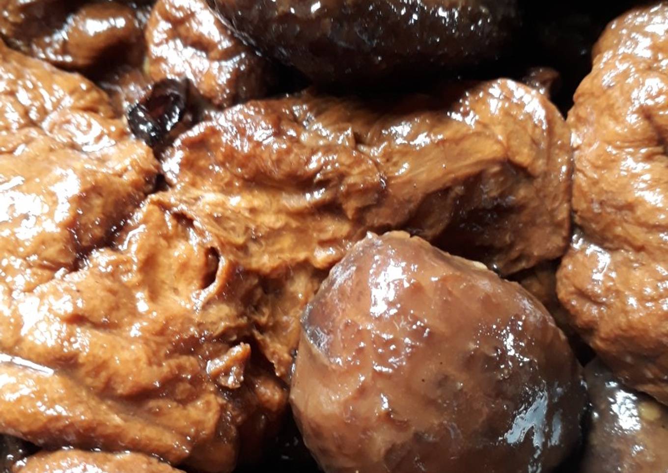 Vegan siobak/ daging kecap vegan