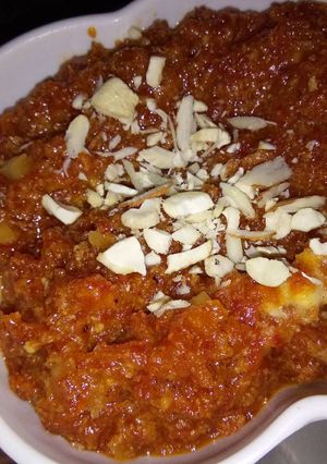 A picture of Gajar ka halwa.