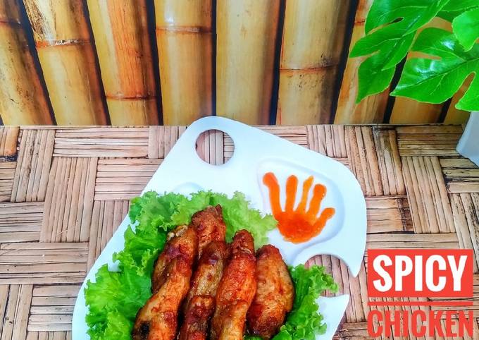 Langkah Mudah untuk Menyiapkan Spicy Chicken Wings👩‍🍳 Anti Gagal