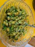 Ensalada de Mote de Mei, muy Chilena