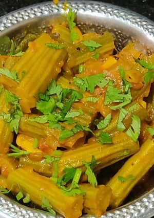 A picture of Village style Drumstick Fry.