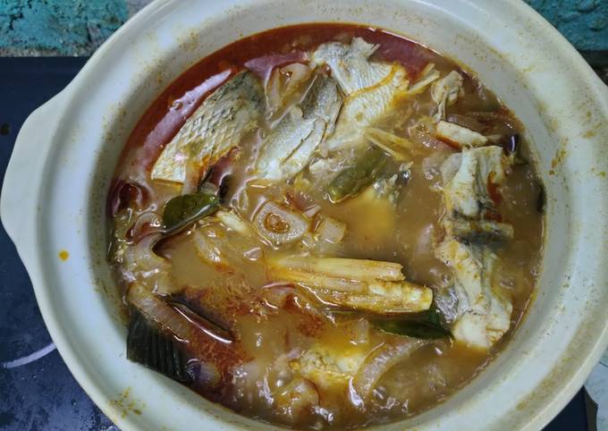 Resep Gulai Tom Yam Ikan Siakap perghh Anti Gagal