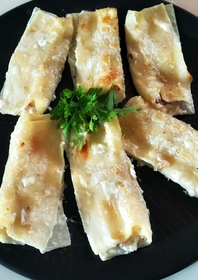 Una foto de Canelones picantes
