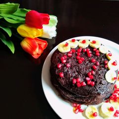 A picture of Dark Chocolate Pancakes.