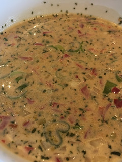 A picture of Onion and peppers salad dressing.