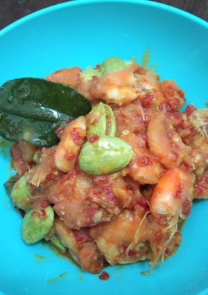Foto resep Udang pete balado