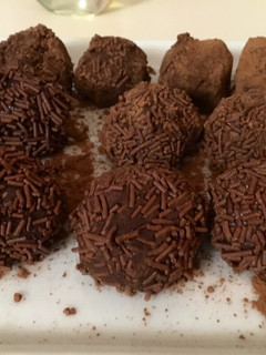 Una foto de Trufas de chocolate súper fáciles