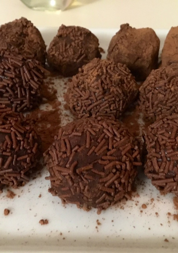 Una foto de Trufas de chocolate súper fáciles
