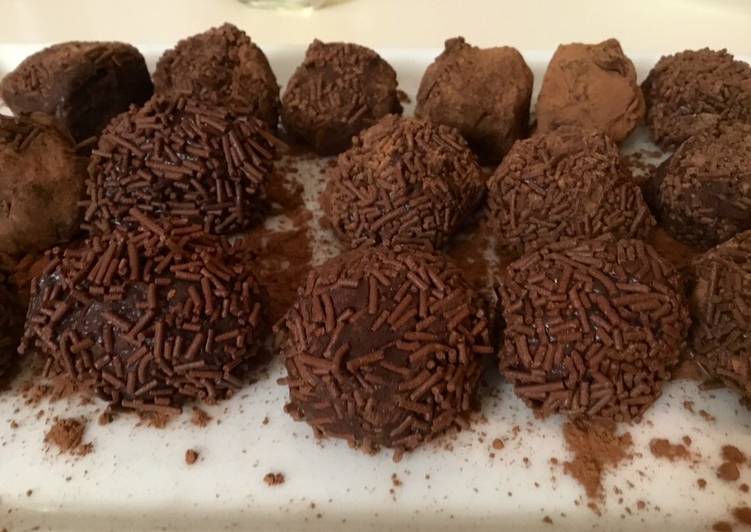 Trufas de chocolate súper fáciles