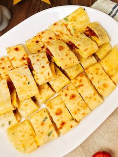 起司肉鬆蛋餅 的食譜成品照片