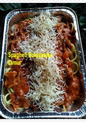 Foto resep Spagheti bolognaise jamur