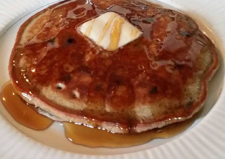 Steps to Make Super Quick Homemade Brad’s chocolate blueberry pancake