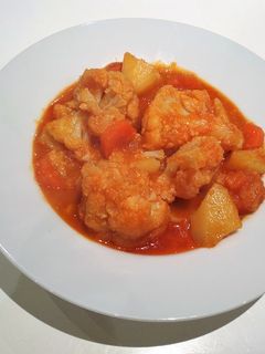Una foto de Guiso de coliflor