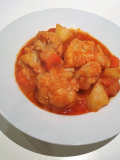 Una foto de Guiso de coliflor