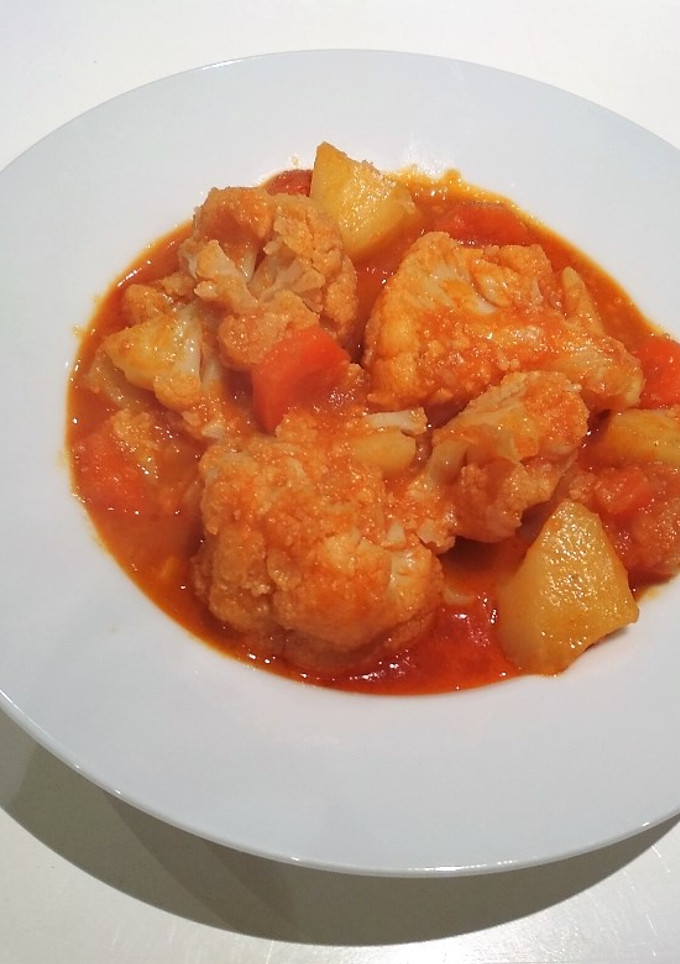 Una foto de Guiso de coliflor