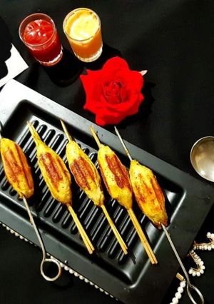 A picture of Chicken Seekh Kababs.