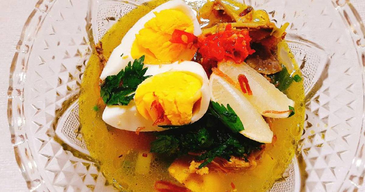 6 resep soto ranjau tulang ayam enak dan sederhana - Cookpad