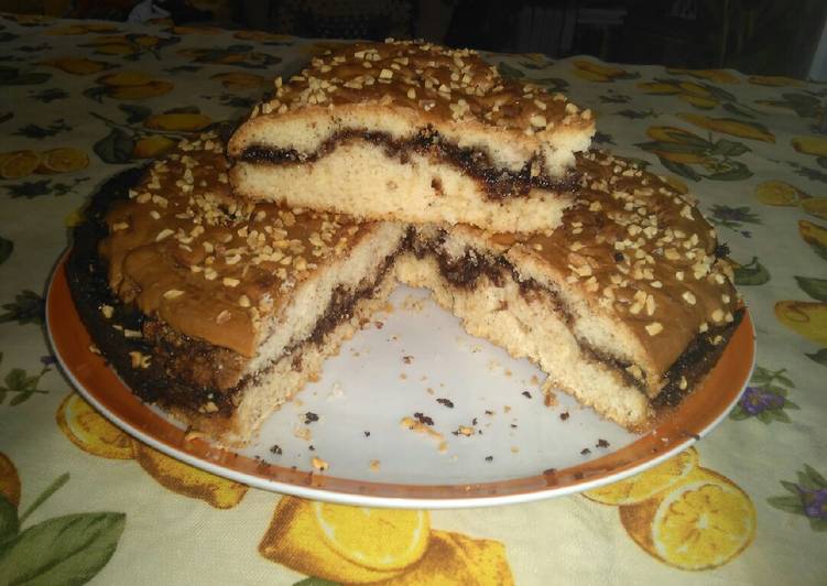 Focaccia alla Nutella con granella di nocciole 😄