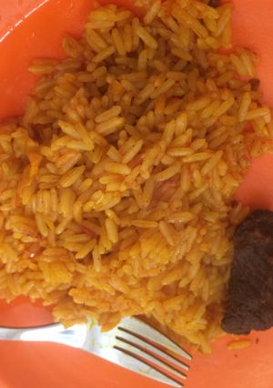 A picture of Palm oil rice.