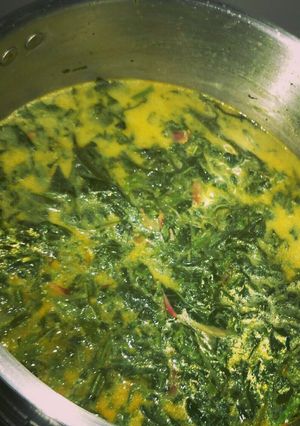 Foto resep Sayur daun ubi tumbuk untuk kluargaku😋