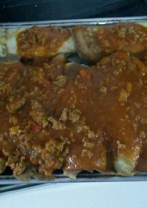 Una foto de Canelones de acelga