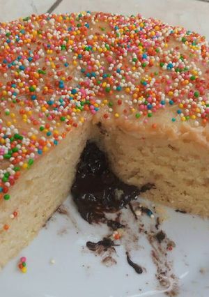 Foto resep Cake susu filling coklat irit 1 telur