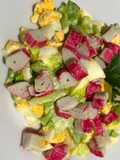 Ensalada de palitos de cangrejo