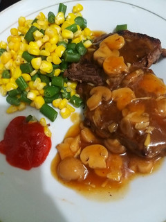 Foto resep BBQ Steak with Mushroom Sauce