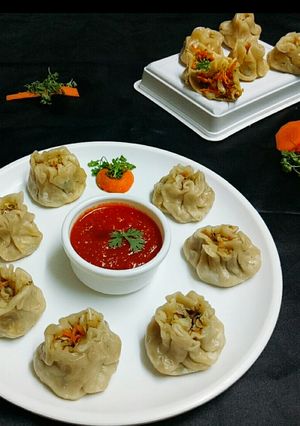 A picture of Veg momos.