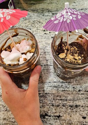 A picture of S'mores Pudding.