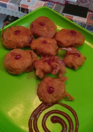 A picture of Chicken mince kebab.