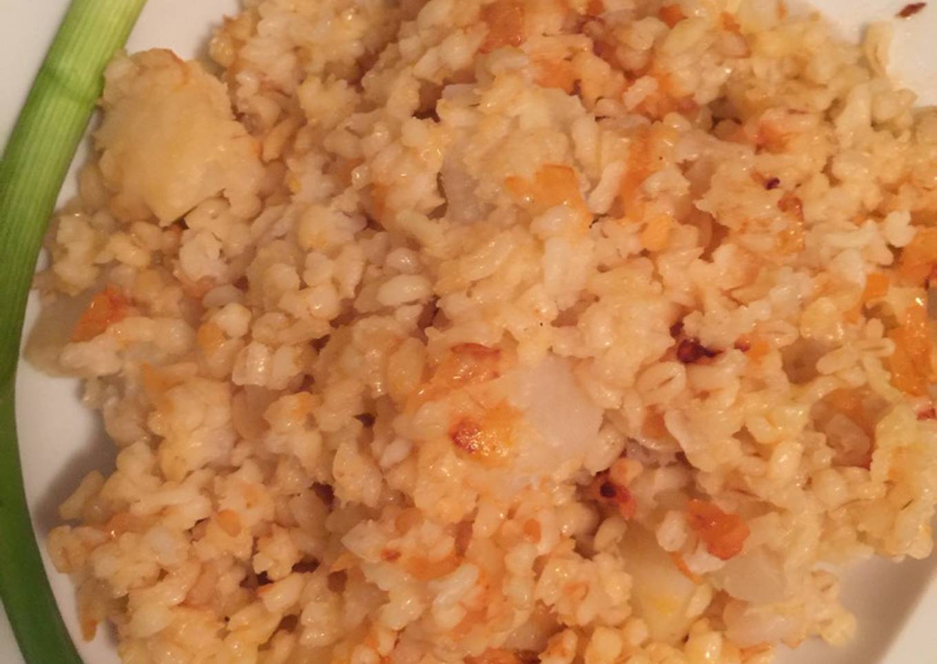 Bulgur pilaf with potatoes