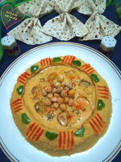 عکسی از دستور حمص بطحینه الهام پز