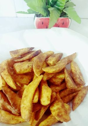 صورة لوصفة بطاطس مقليه على طريقتي 😍