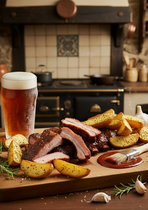 Una foto de Costillas al horno con cerveza (Nota 9)