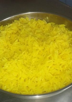 A picture of Tumeric rice.