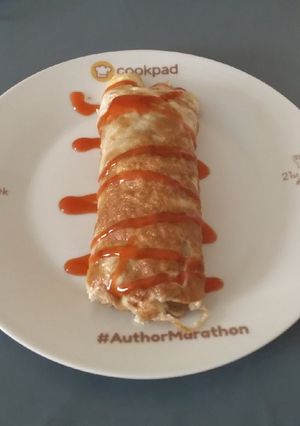 A picture of Omurice( omellet with rice.