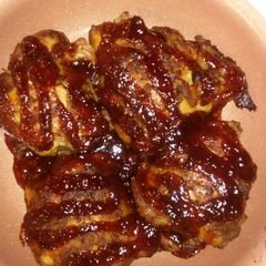 A picture of Baked Honey Bbq Thighs.