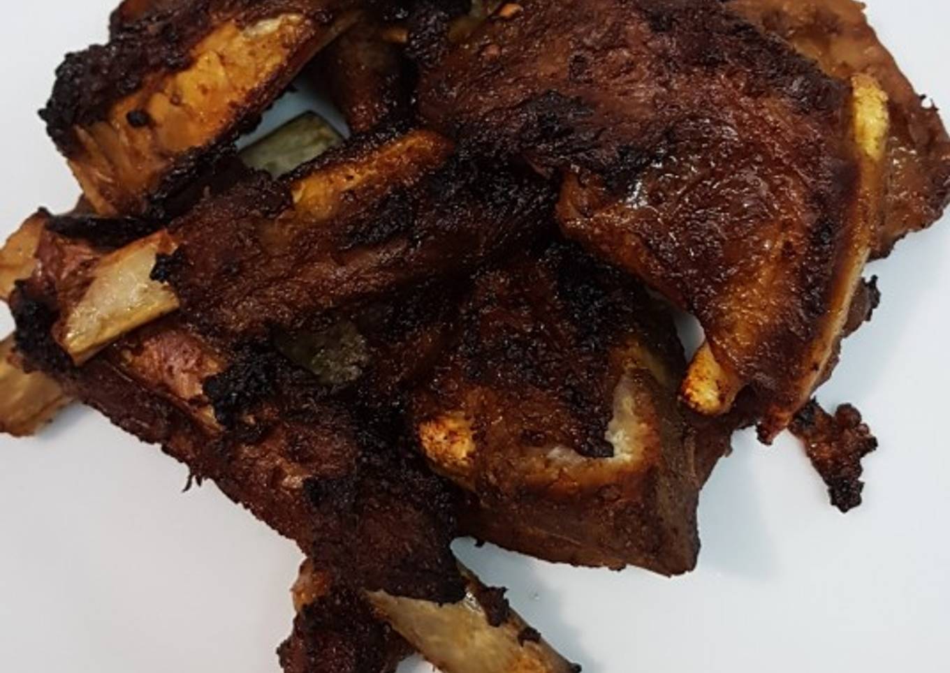 Iga bakar kecap dengan airfryer